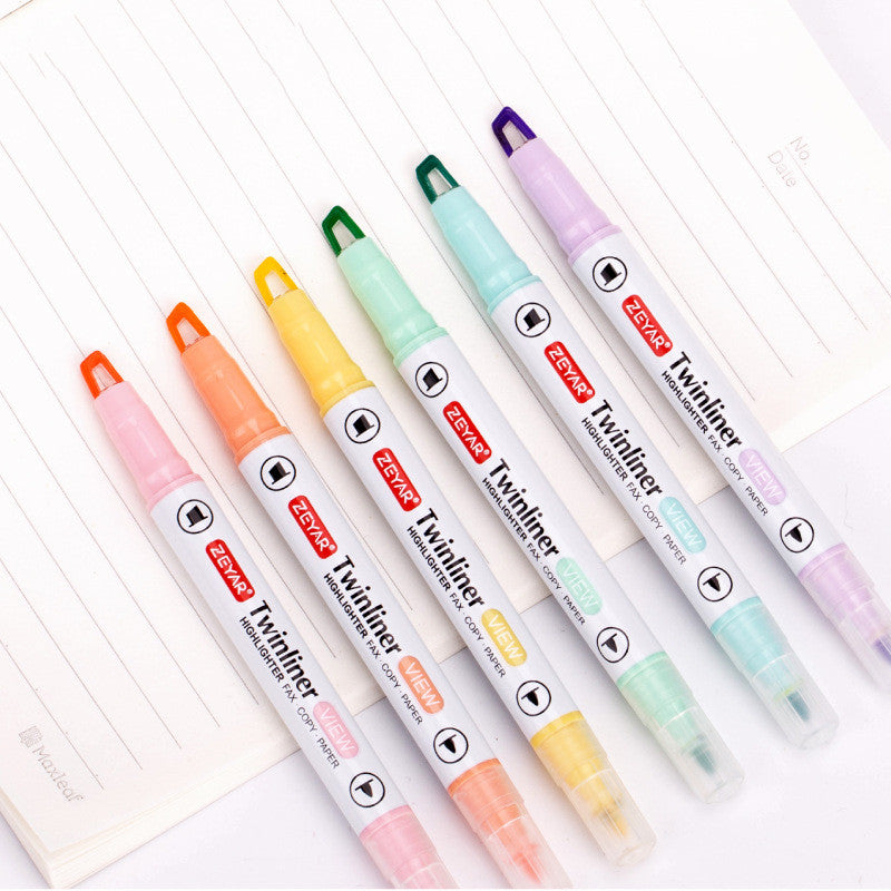 Double-Ended Highlighter Visible Window Light Color System 4