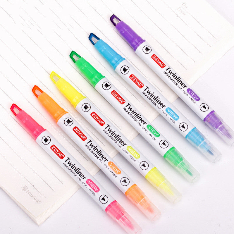 Double-Ended Highlighter Visible Window Light Color System 3