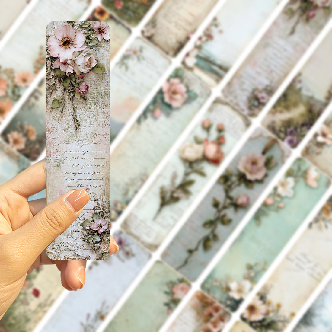 Reading Enthusiasts Retro Landscape Bookmark